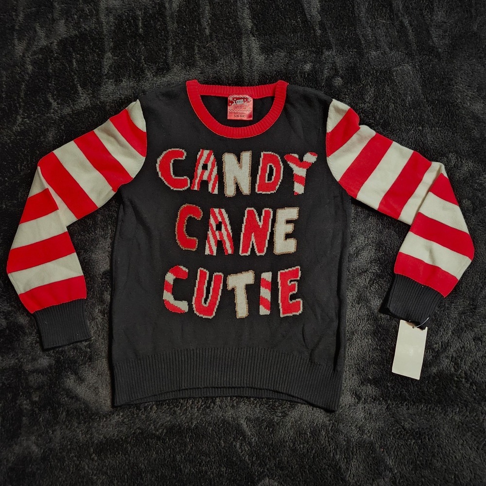 Well Worn Holiday Sweater Girls Ugly Christmas Long Sleeve Sweater Size S (6-6X)